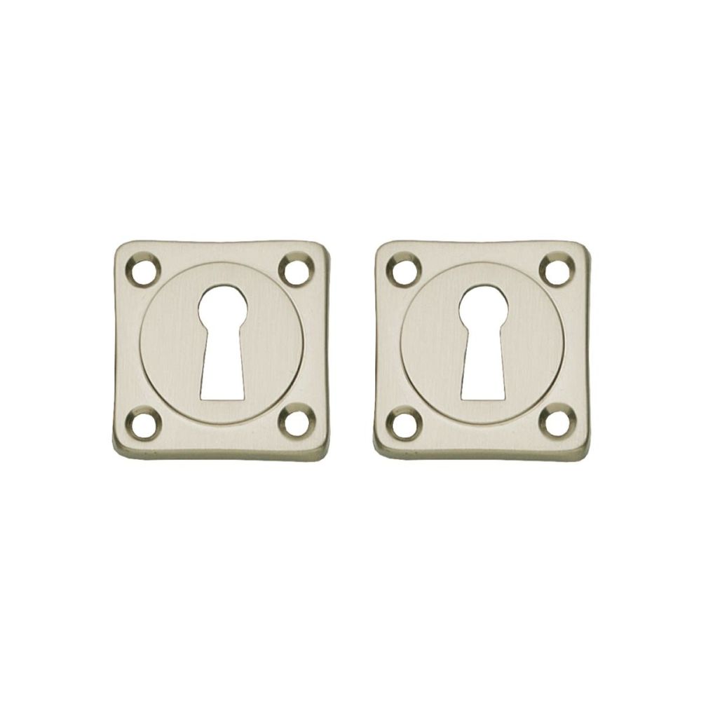 Intersteel rozetten vierkant met sleutelgat - nikkel mat