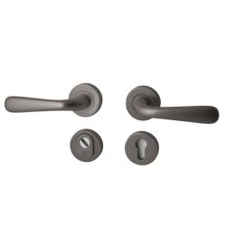 Achterdeurset Silvia compleet - PVD gun metal