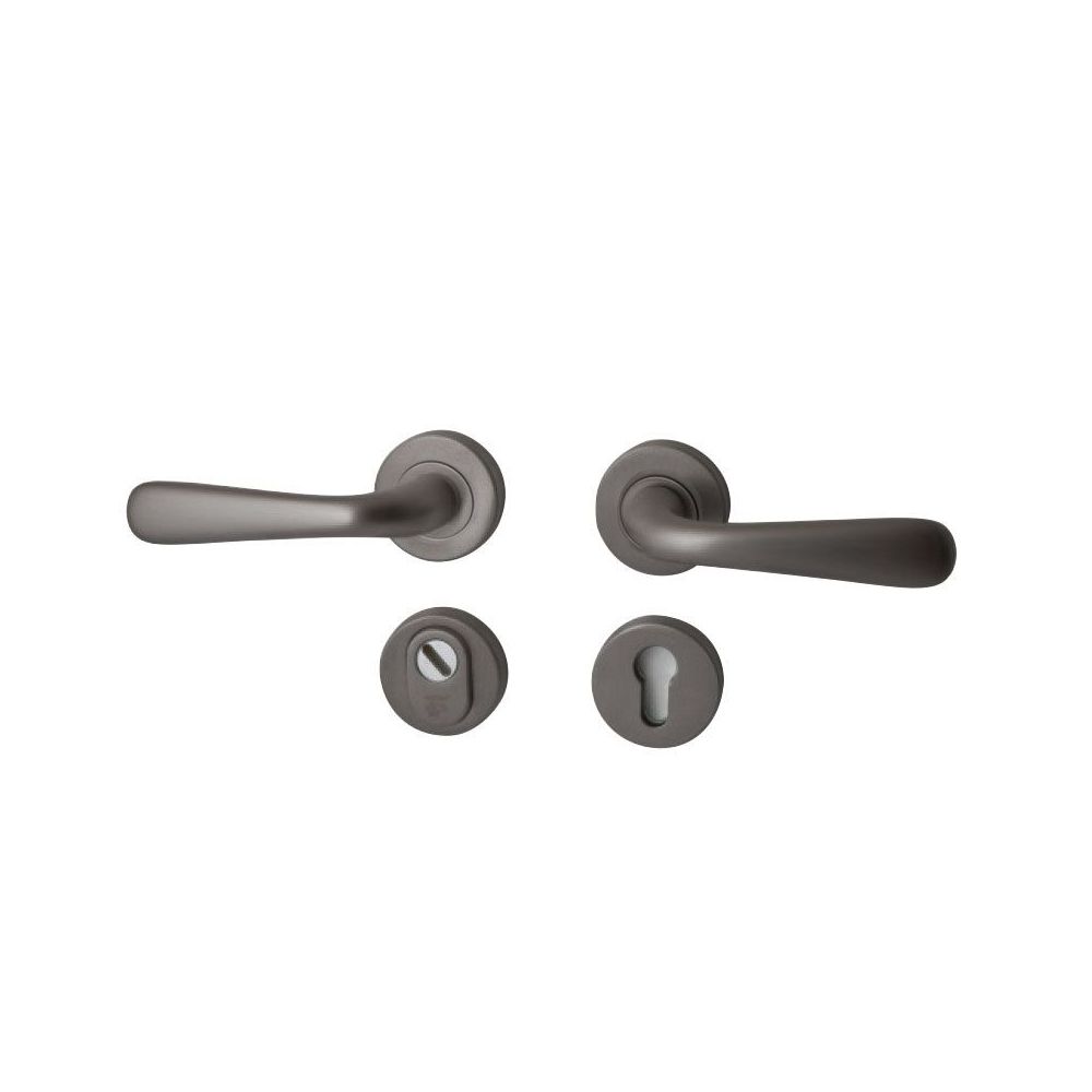 Achterdeurset Silvia compleet - PVD gun metal