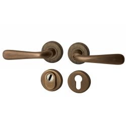 Achterdeurset Silvia compleet - mat brons