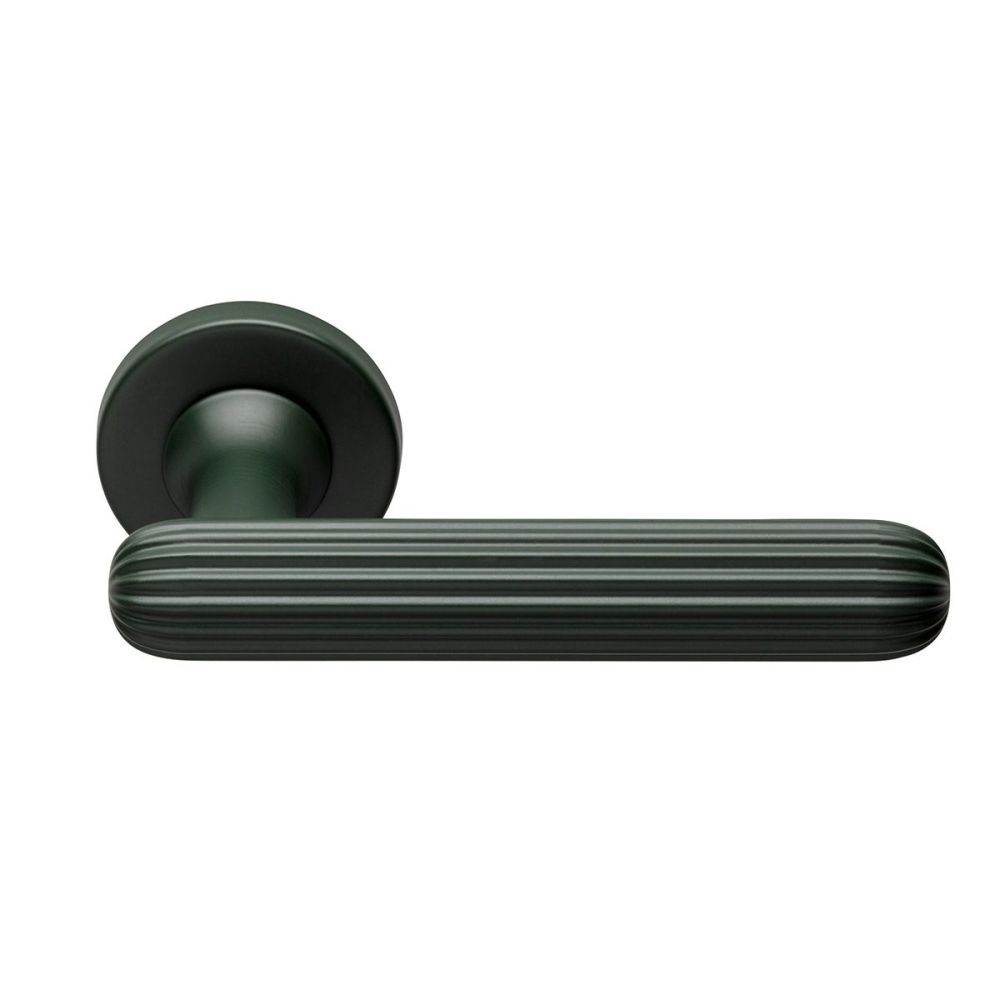 Deurkruk Zeppelin op rond rozet - bosgroen