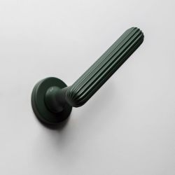 Deurkruk Zeppelin op rond rozet - bosgroen