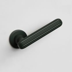 Deurkruk Zeppelin op rond rozet - bosgroen