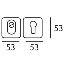 QBE SKG3 UTB veiligheidsrozetten - messing getrommeld