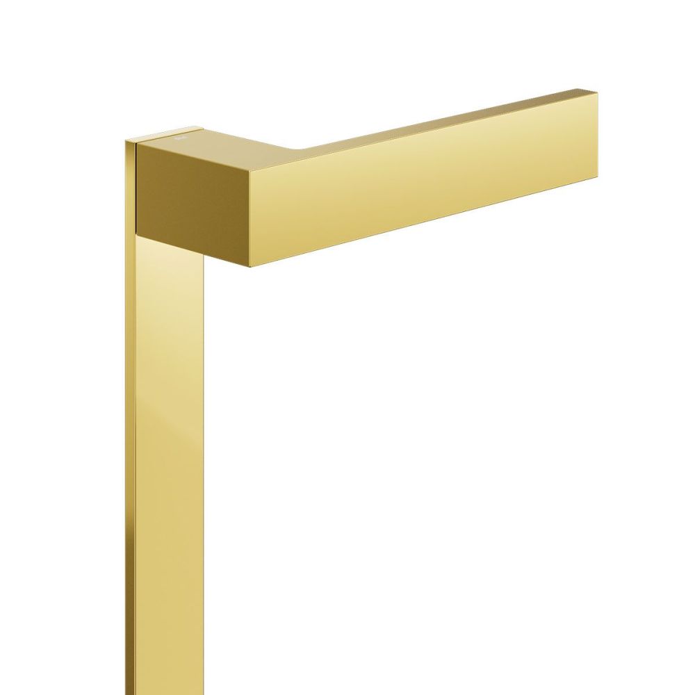 Deurkruk INfinito op langschild blind - messing ongelakt