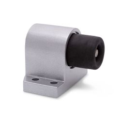 Deurstopper Robusto vloermodel met geveerde stootbuffer - zilvergrijs