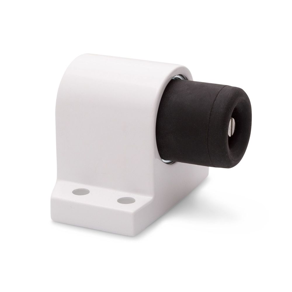 Deurstopper Robusto vloermodel met geveerde stootbuffer - wit