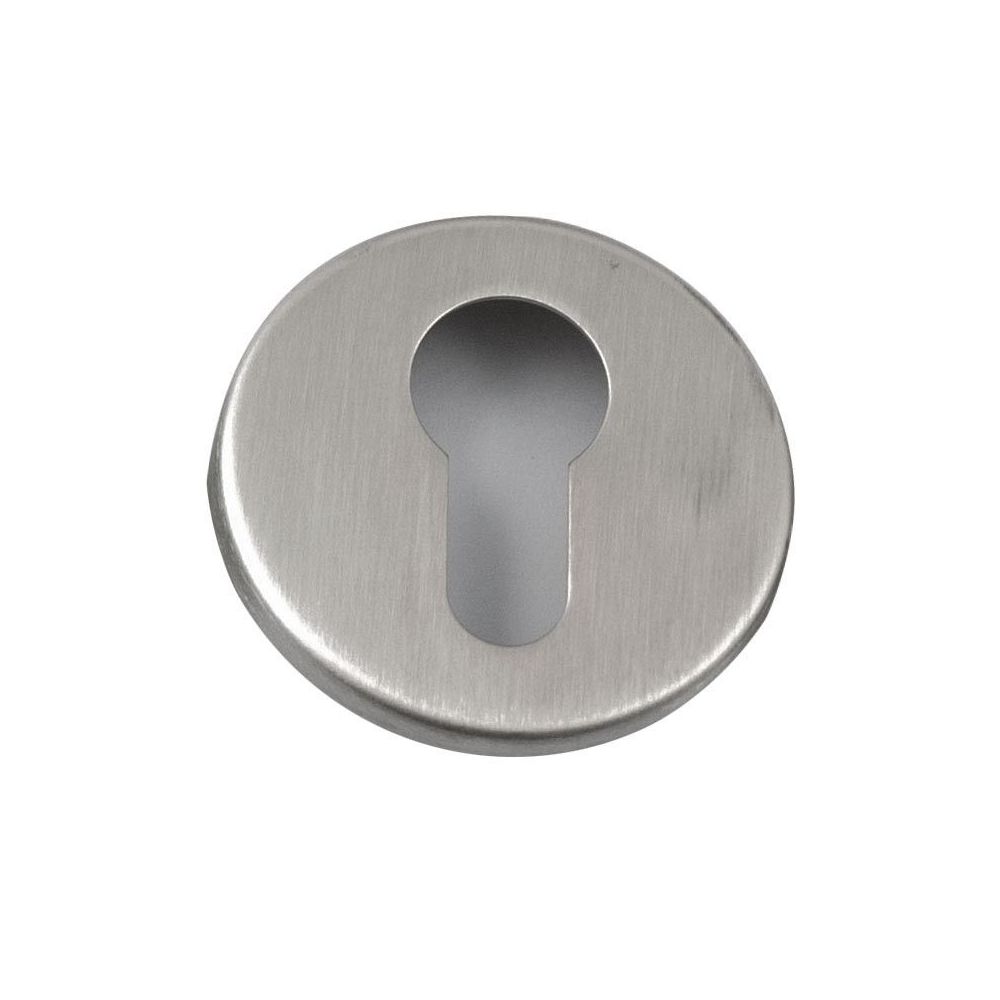 Cilinderrozet Shuffle rond dun 4mm - RVS