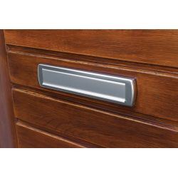 AXA briefplaat Curve Plus - aluminium naturel