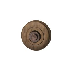 Beldrukker Artax rond-  mat brons