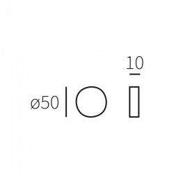 Beldrukker Artax rond - PVD gun metal