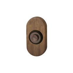 Beldrukker ovaal - mat brons