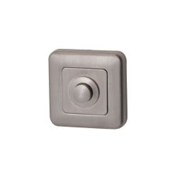 Beldrukker Qbe vierkant - PVD Inox