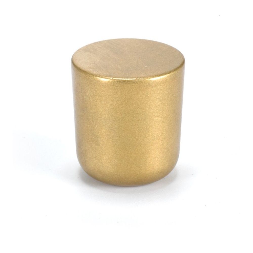 Meubelknop mini ø15mm - messing getrommeld