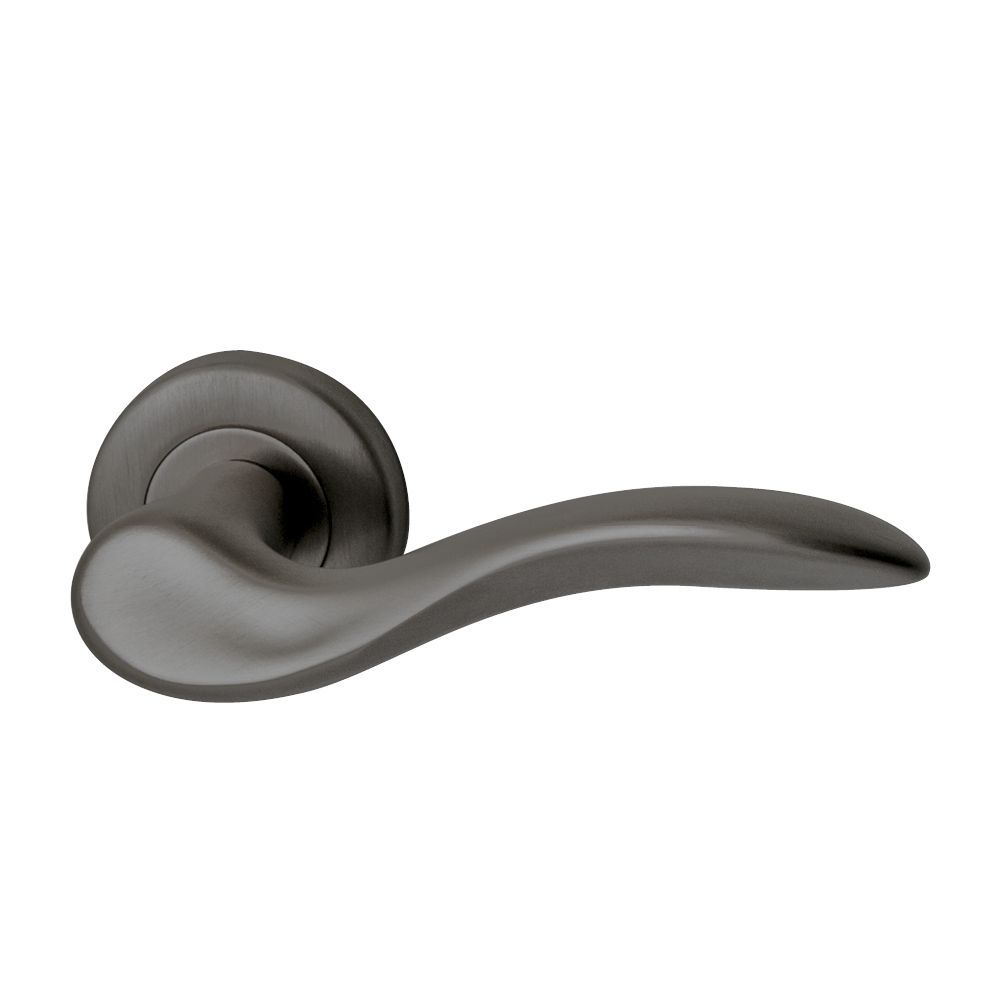 Deurkruk Asia op rozet - PVD gunmetal