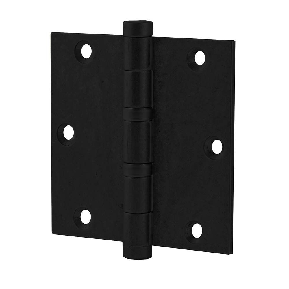 Kogellagerscharnier recht 89x89mm - puurzwart