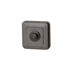 Beldrukker Qbe vierkant - PVD gun metal