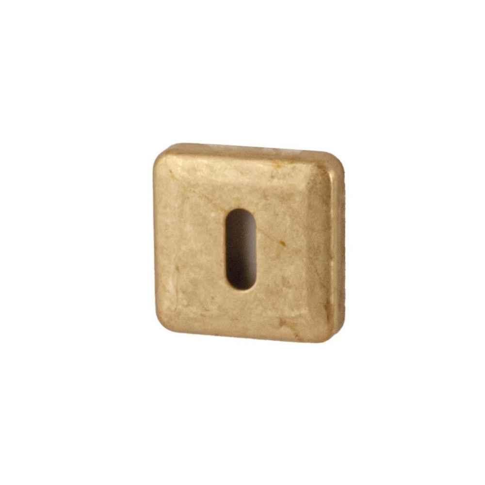 Sleutelrozetten Qbe - messing getrommeld