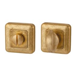 WC-badkamersluiting Qbe 8mm - messing getrommeld