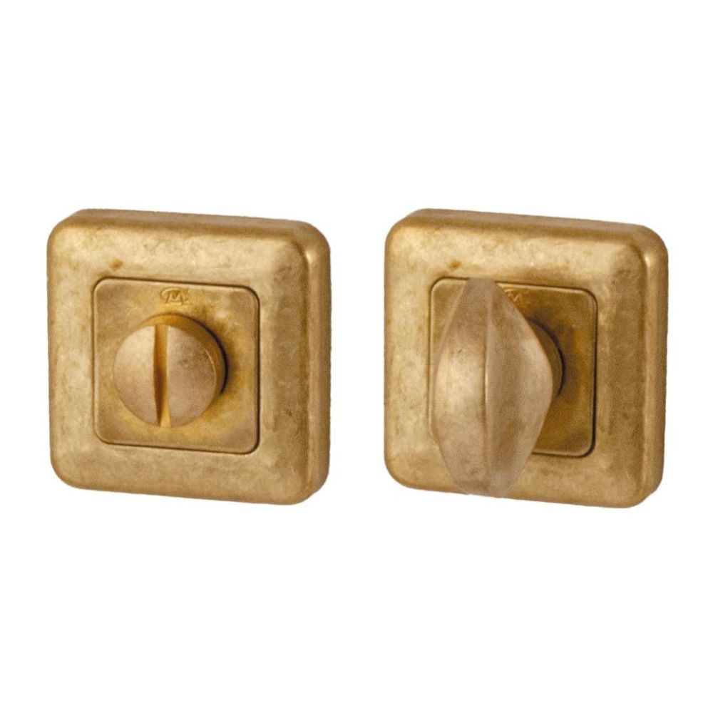 WC-badkamersluiting Qbe 8mm - messing getrommeld