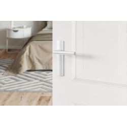 AXA Curve klik deurkruk Milan op blind schild - aluminium