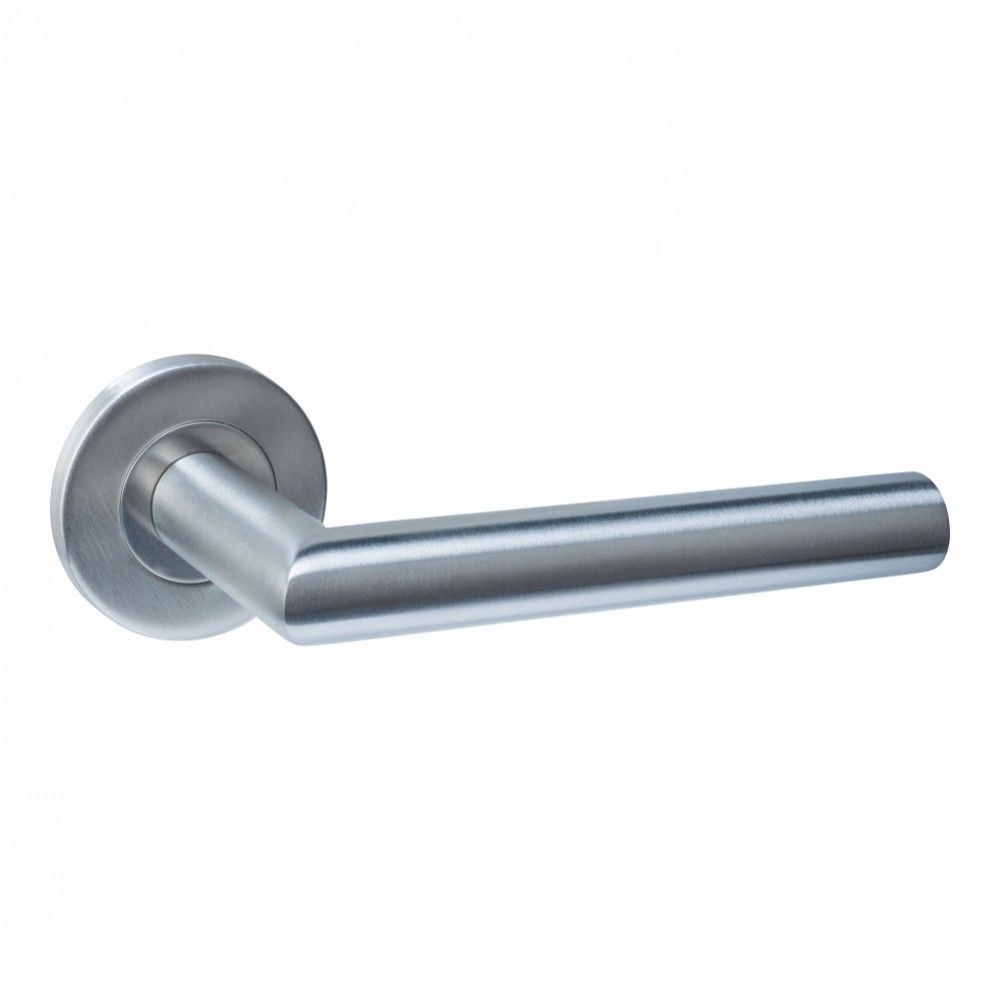 Intersteel deurkruk Q 01 op rozet verdekt ø52x6mm -  RVS