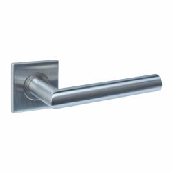 Intersteel deurkruk Q 04 op rozet verdekt 53x53x6mm -  RVS