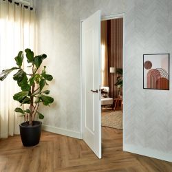 Intersteel deurkruk Q 02 op rozet verdekt ø52x6mm -  PVD brons