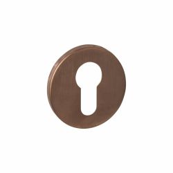 Intersteel cilinderrozetten verdekt ø52x6mm -  PVD brons