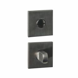 Intersteel WC-sluiting verdekt 53x53x6mm -  met stift 6-8mm -  PVD antraciet