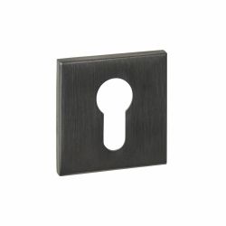 Intersteel cilinderrozetten verdekt 53x53x6mm -  PVD antraciet