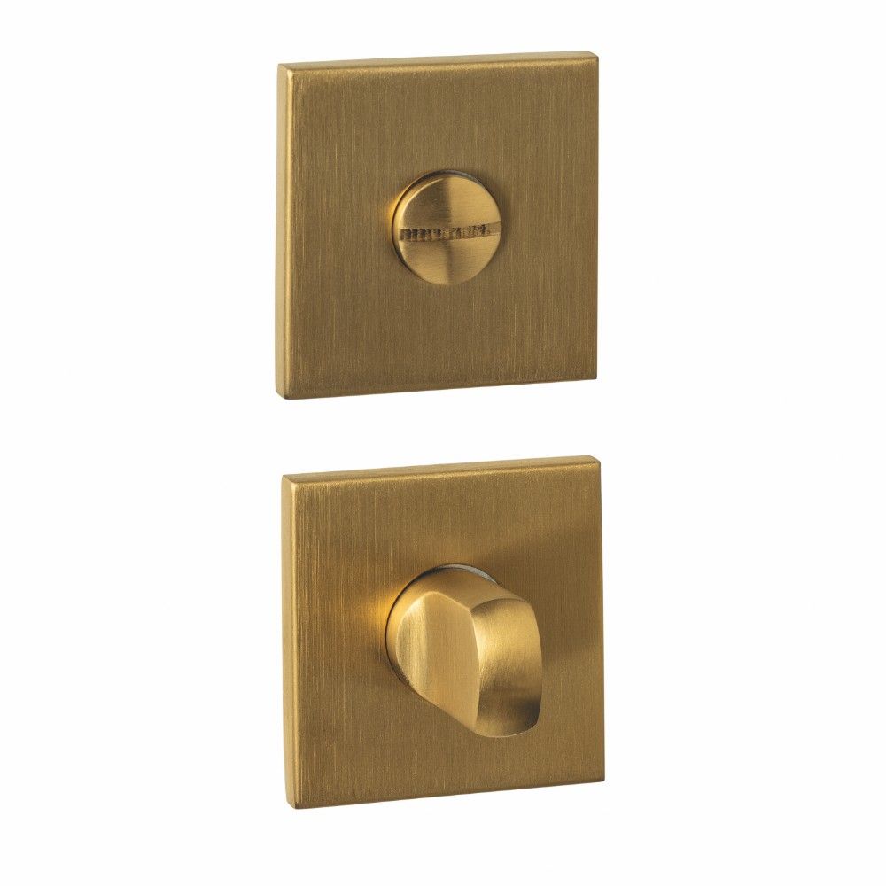 Intersteel WC-sluiting verdekt 53x53x6mm -  met stift 6-8mm -  PVD messing mat