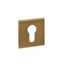 Intersteel cilinderrozetten verdekt 53x53x6mm -  PVD messing mat