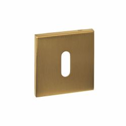 Intersteel sleutelrozetten verdekt 53x53x6mm -  PVD messing mat