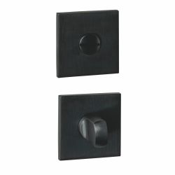 Intersteel WC-sluiting vierkant verdekt 53x53x6mm -  met stift 6-8mm -  PVD zwart