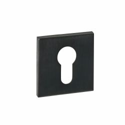 Intersteel cilinderrozetten vierkant verdekt 53x53x6mm -  PVD zwart