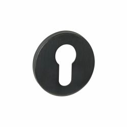 Intersteel cilinderrozetten verdekt ø52x6mm -  PVD zwart