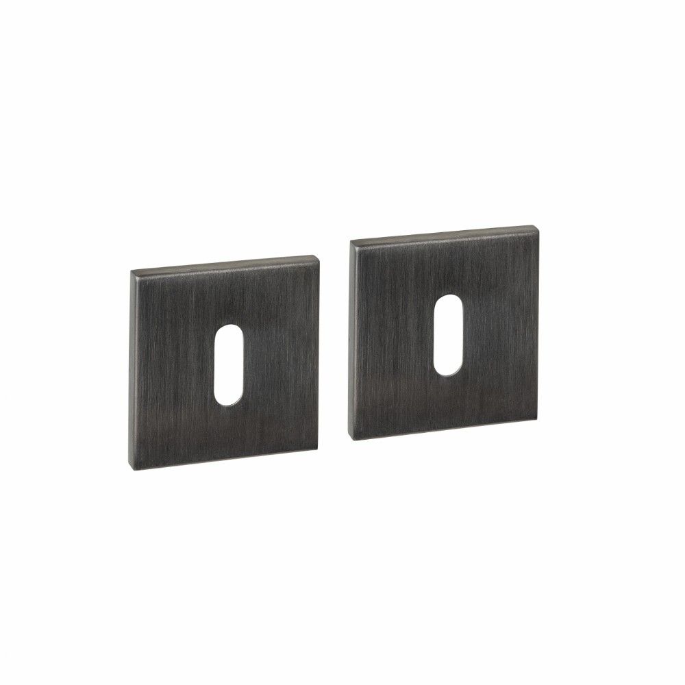 Intersteel sleutelrozetten vierkant verdekt 53x53x6mm -  PVD antraciet