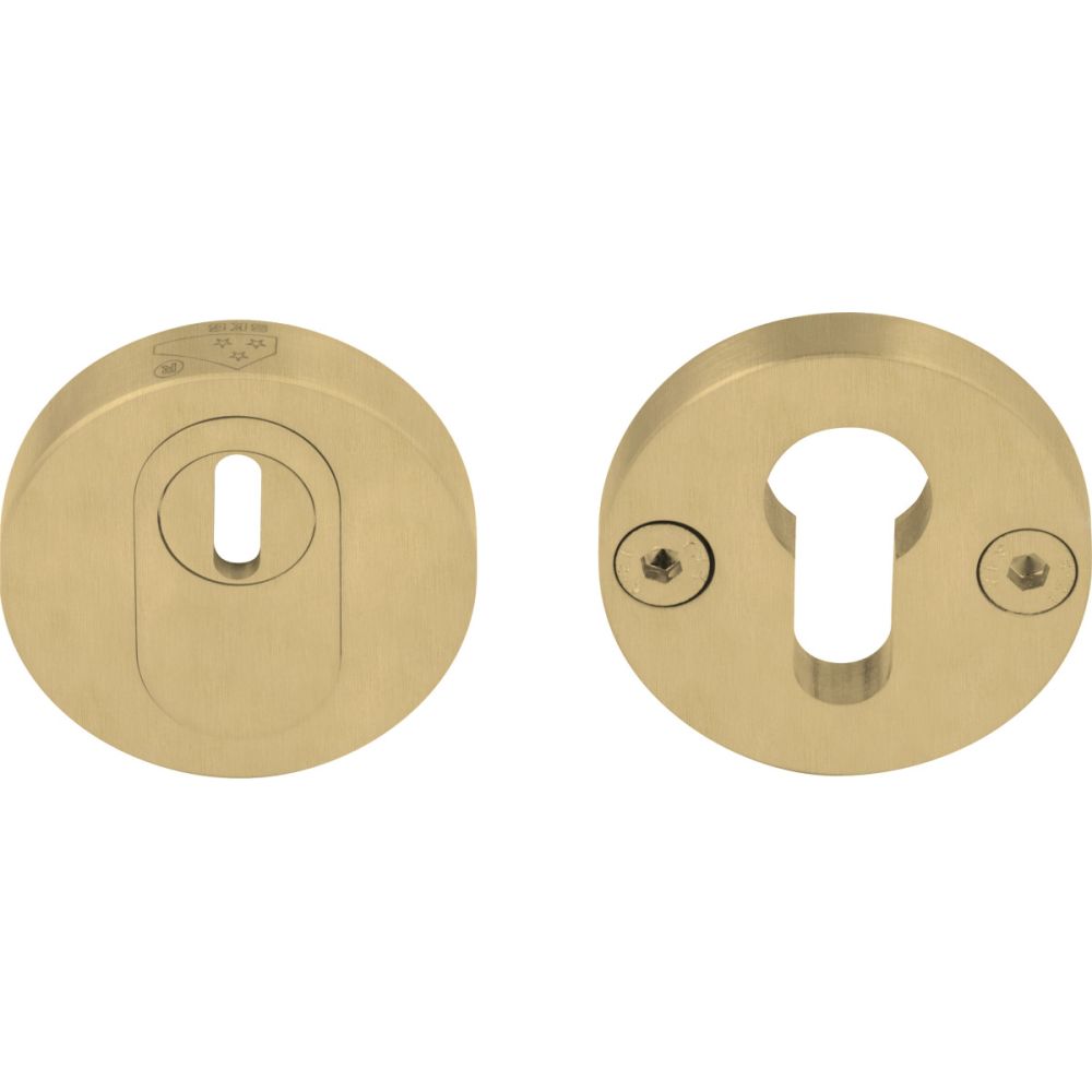 Piet Boon ONE PBVEIL-KT veiligheidscilinderrozet met kerntrekbeveiliging SKG*** - PVD mat goud