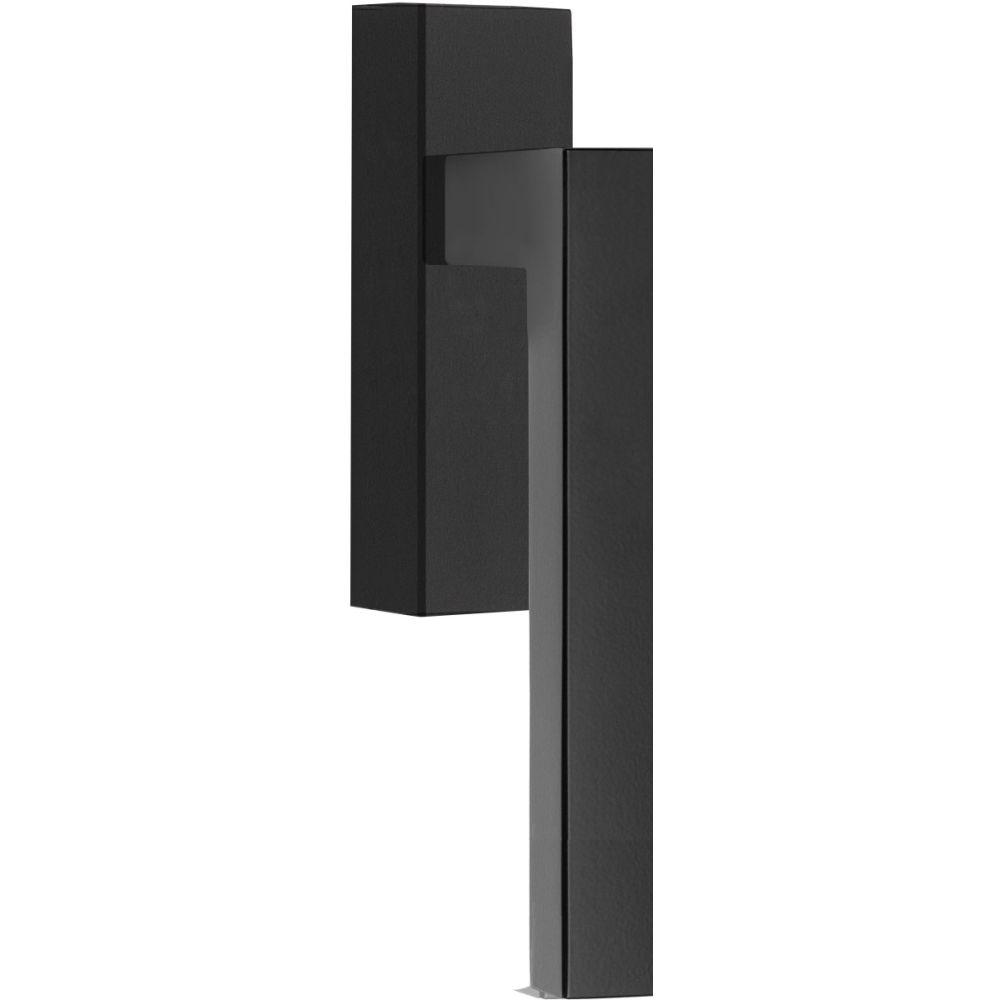 Draaikiepgarnituur SQUARE LSQ1-DKLOCK afsluitbaar rechtsdraaiend - mat zwart