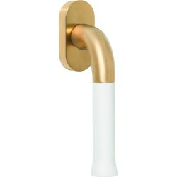 Draaikiepgarnituur Edward van Vliet NOUR EV101-DK-O niet afsluitbaar - PVD mat goud/wit