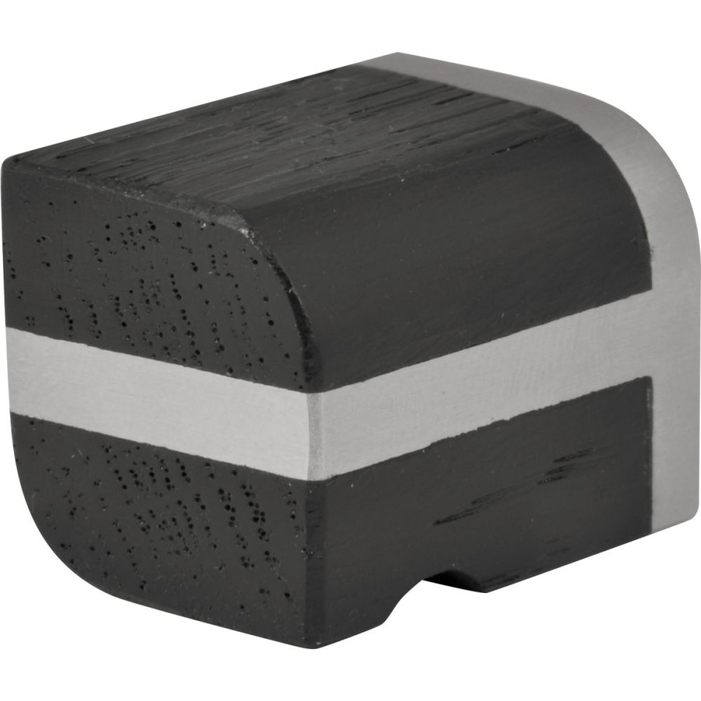 Meubelknop Piet Boon TWO PB22M - mat RVS/eikenhout zwart