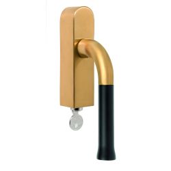 Draaikiepgarnituur Edward van Vliet NOUR EV101-DLOCK-O afsluitbaar - PVD mat goud/mat zwart