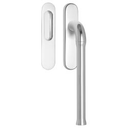 Hefschuifdeurbeslag Edward van Vliet NOUR EV231Y massieve set incl. cilindergat PC69 - gepolijst RVS