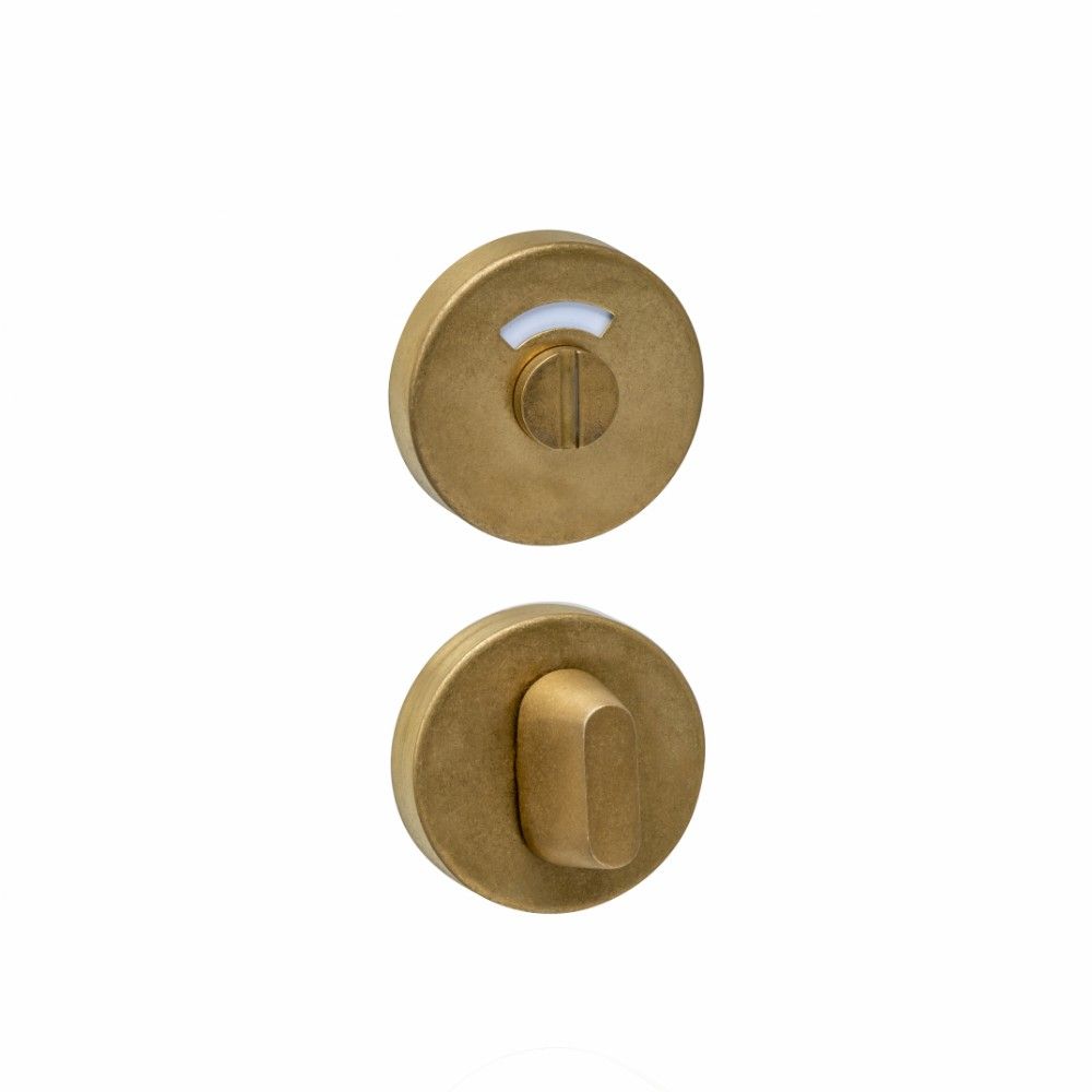 Intersteel WC-sluiting verdekt ø53x10mm met stift 8x8mm - PVD messing getrommeld