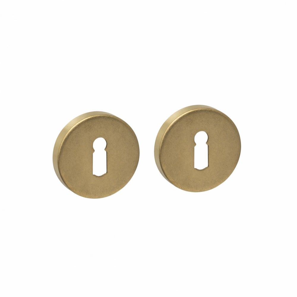 Intersteel sleutelrozetten verdekt ø53x9mm - PVD messing getrommeld