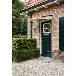 Intersteel SKG3 veiligheidsrozetten vierkant 54x54x12mm profielcilindergat met kerntrekbeveiliging - PVD messing getrommeld