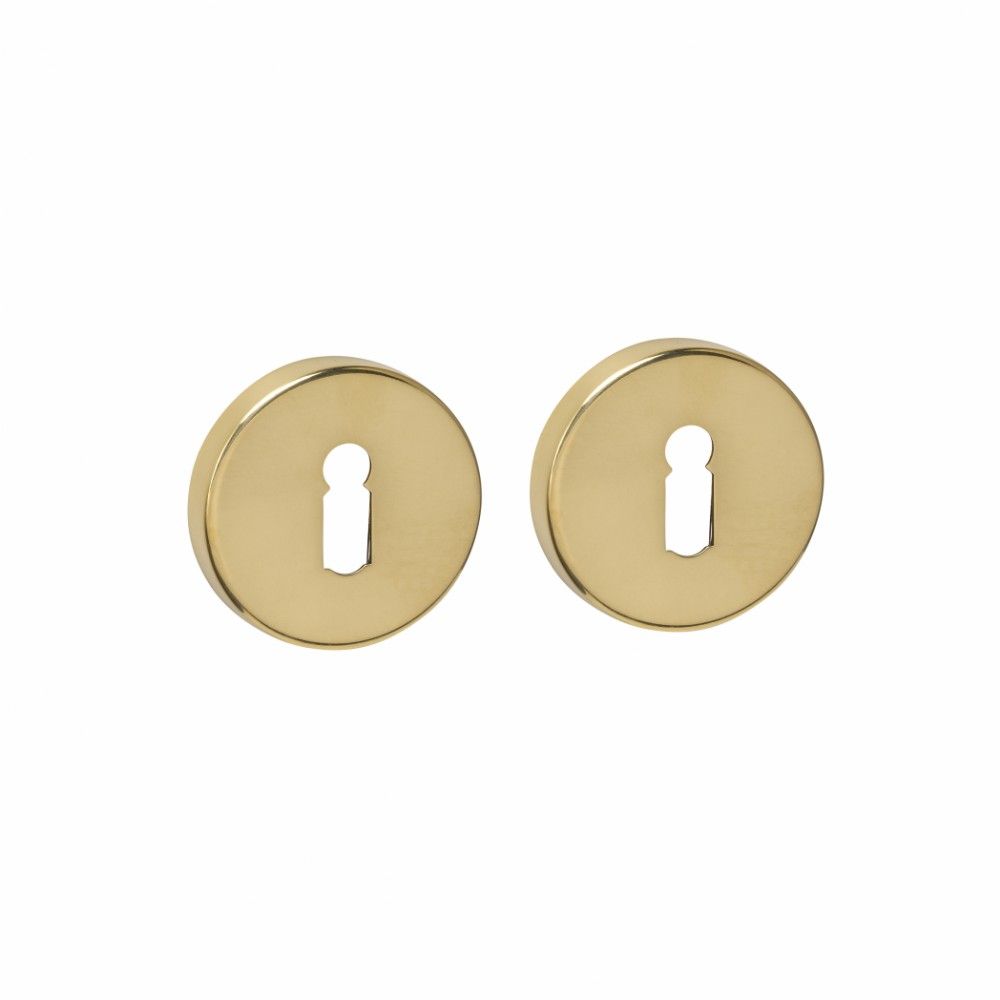 Intersteel sleutelrozetten verdekt ø53x9mm - PVD messingkleur