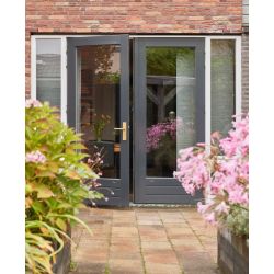 Intersteel SKG3 veiligheidsbeslag achterdeur rechthoek 250x50mm kruk/kruk Jura PC72 kerntrekbeveiliging - PVD messing getrommeld