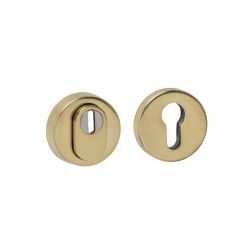 Intersteel SKG3 veiligheidsrozetten rond verdekt ø52x12mm profielcilindergat met kerntrekbeveiliging - PVD messingkleur